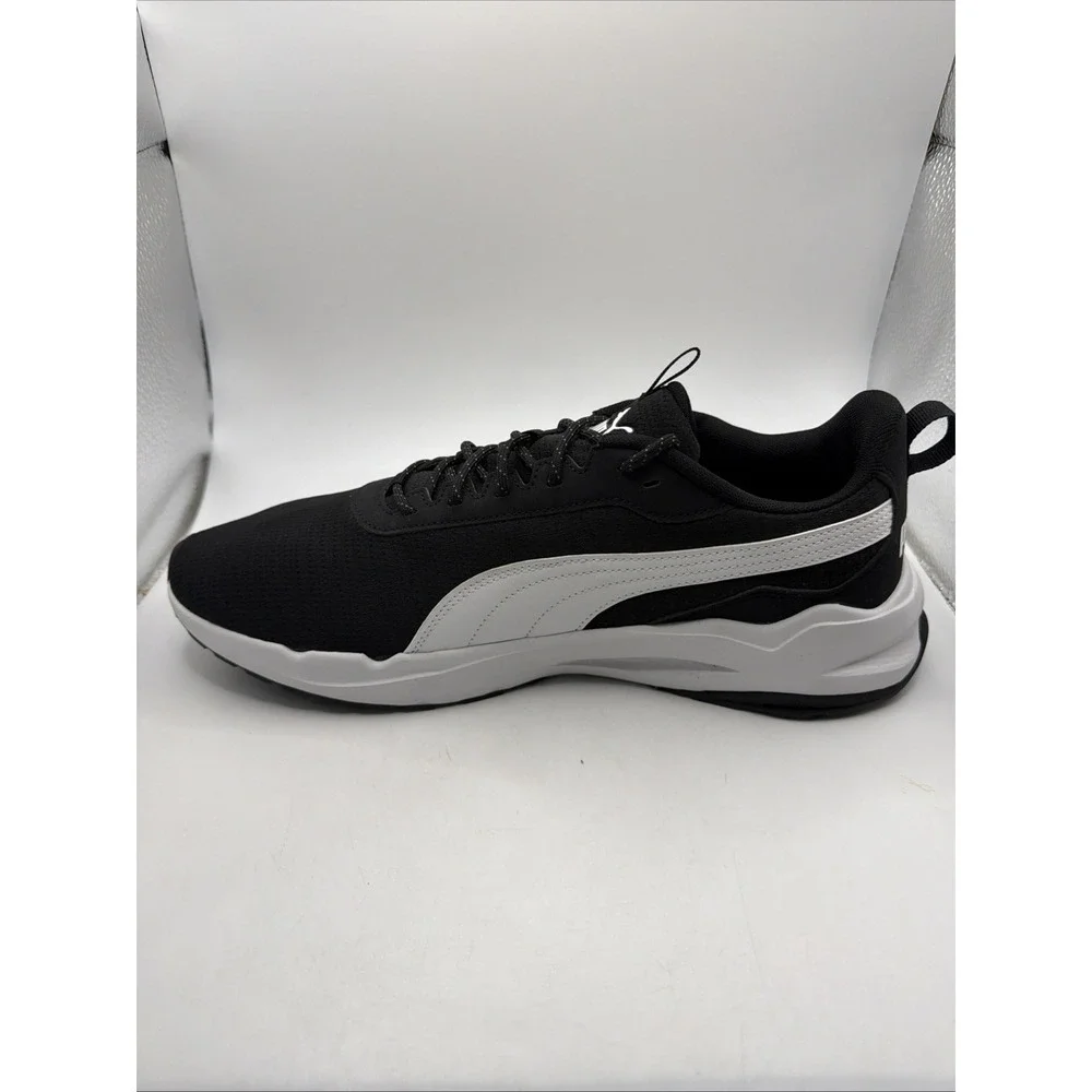 Puma Zip C Men's Sneaker Black White Athletic Running Shoes Size 12 New